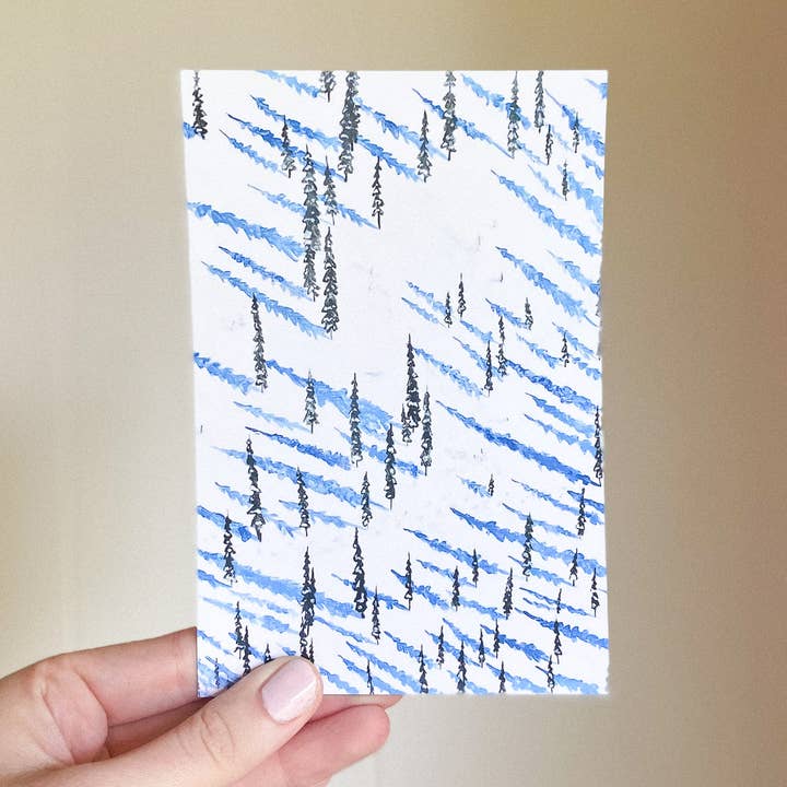 Arctic Shadows Postkarte für den Großhandel von Art by Anya Toelle