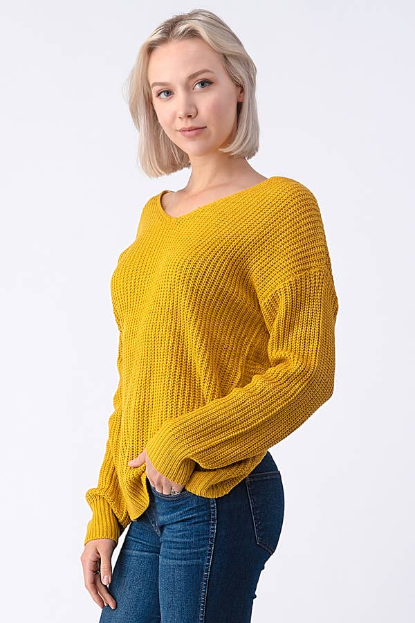 miroh - Wholesale Knit Sweater - Women's - Cross Back Sweater1