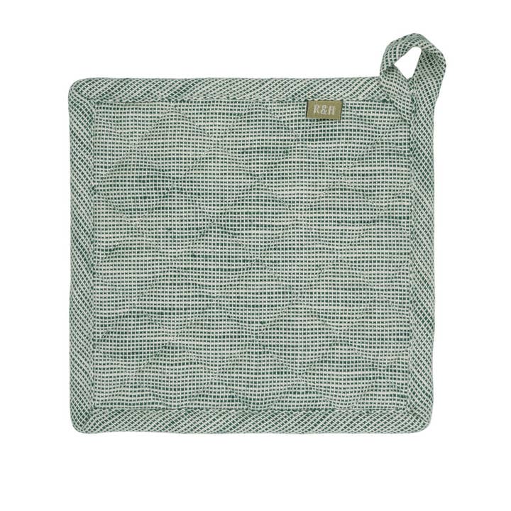 Raine & Humble - Wholesale Oven Mitt/Pot Holder - Potholder - Trivet - Slub Chambray Green2