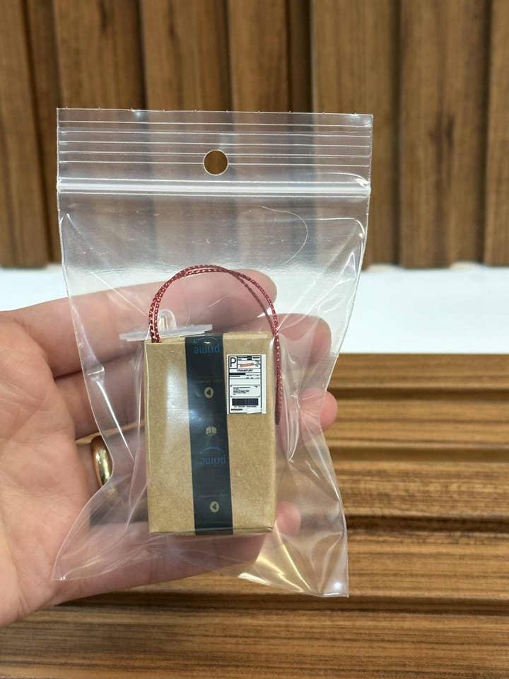 Ornamento ispirato alla mini scatola di Amazon Prime per la vendita all'ingrosso da parte di Arcfo Jewelry