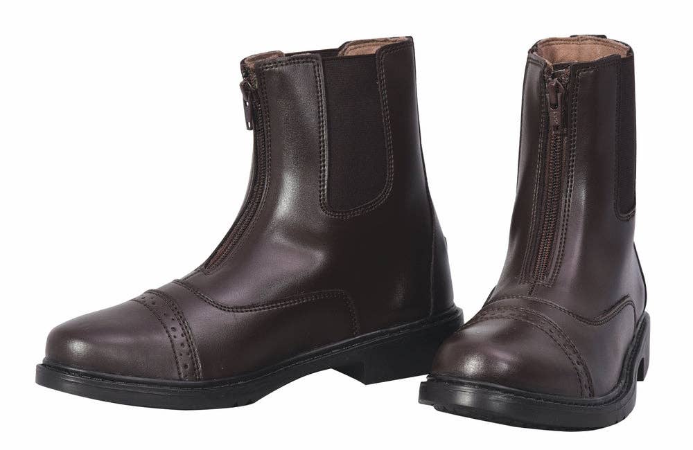 JPC Equestrian - Vente Bottes – femme - Bottes de paddock à fermeture éclair sur le devant TuffRider pour femme0