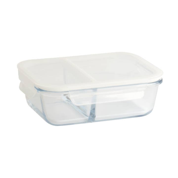 Compartmentalized Glass Storage Container for wholesale by Pebbly France