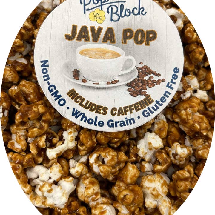 Pop On The Block - Wholesale Popcorn - Java Pop Popcorn (Caffeine Included)2