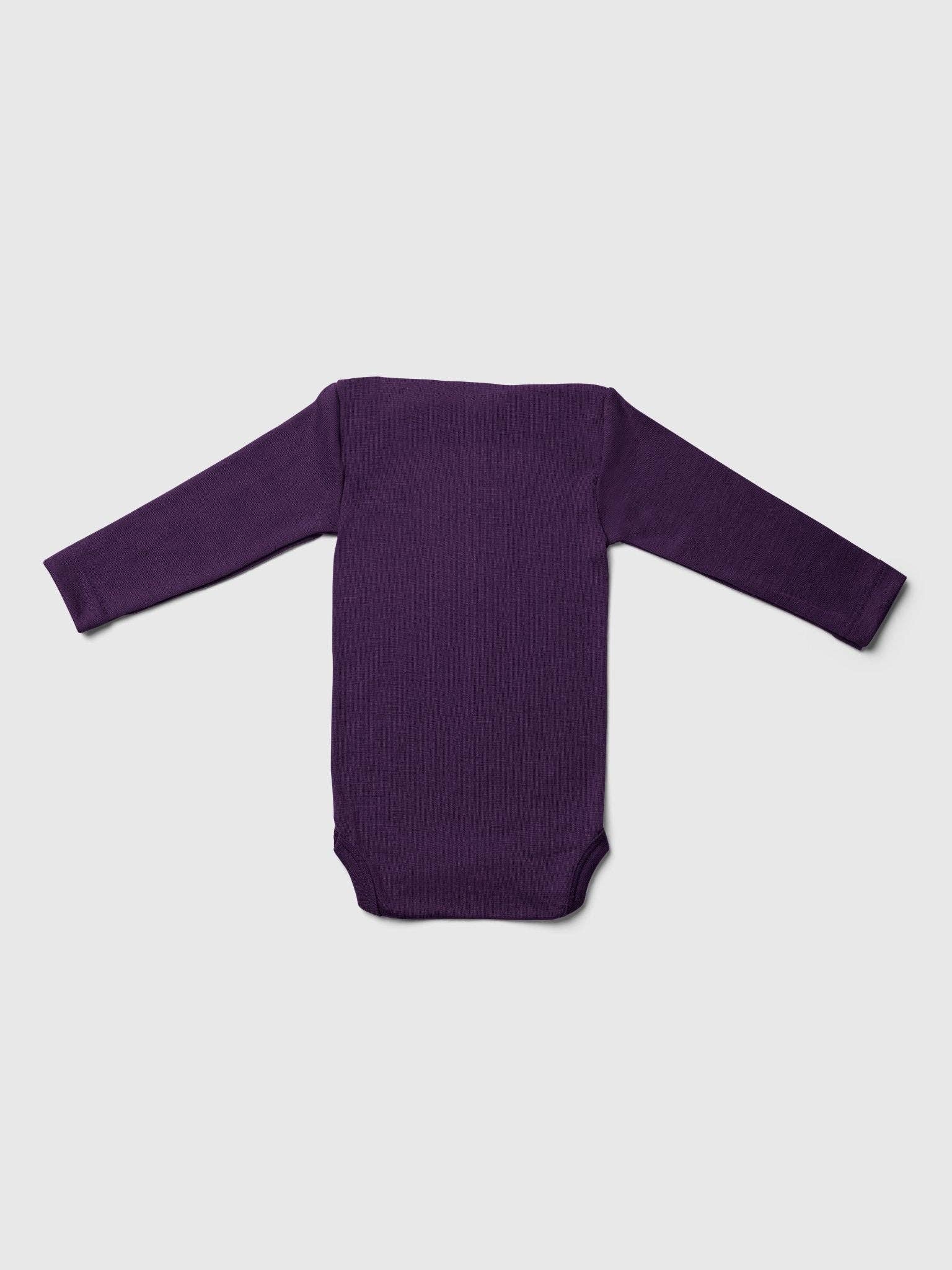 MINI LILA - Wholesale Bodysuit (Non-Footed) - Baby - Organic Merino Wool and Silk Long-sleeved Onesie3