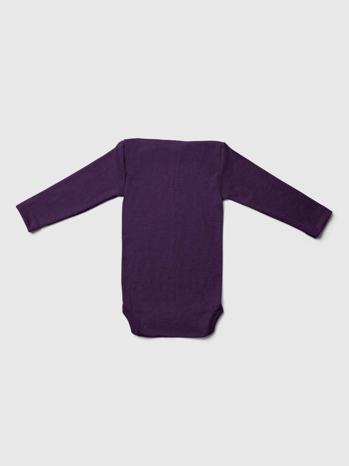 MINI LILA - Wholesale Bodysuit (Non-Footed) - Baby - Organic Merino Wool and Silk Long-sleeved Onesie3