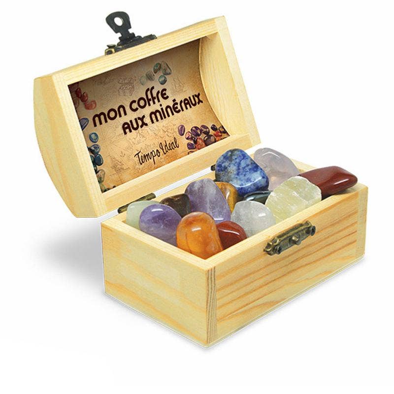 La Boîte à Cailloux - Wholesale Spiritual Stone/Crystal - My mineral chest (13-15 tumbled stones)0