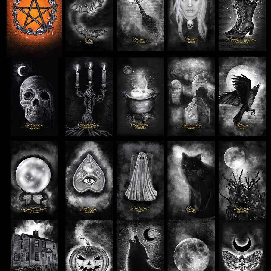The Enchanted Bruja – wholesale Tarot cards – Witchy halloween oracle deck, The Enchanted Bruja Oracle3