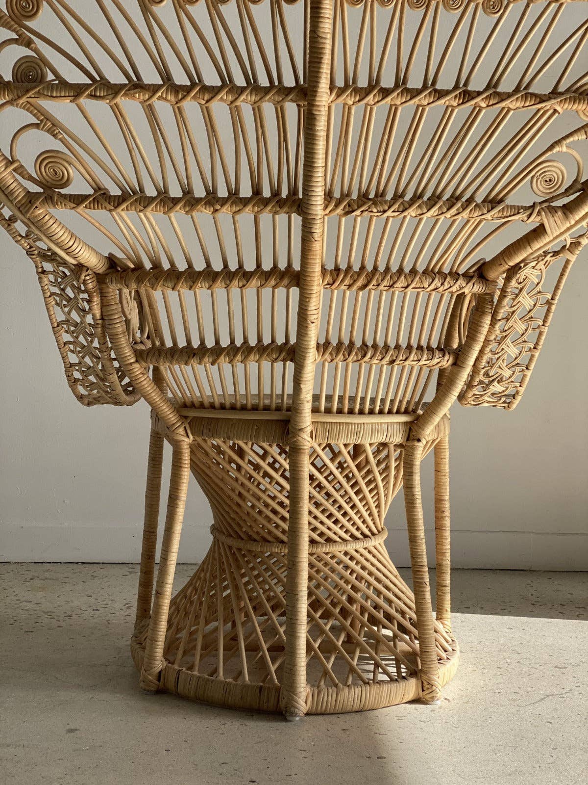 Office Objets - Wholesale Chair - Emmanuelle armchair in rattan with peacock patterns41