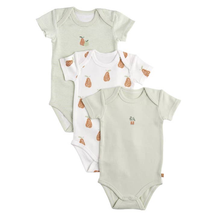 Sauthon Botanica Body a manica corta, 6 mesi, confezione da 3 per la vendita all'ingrosso da parte di Sauthon