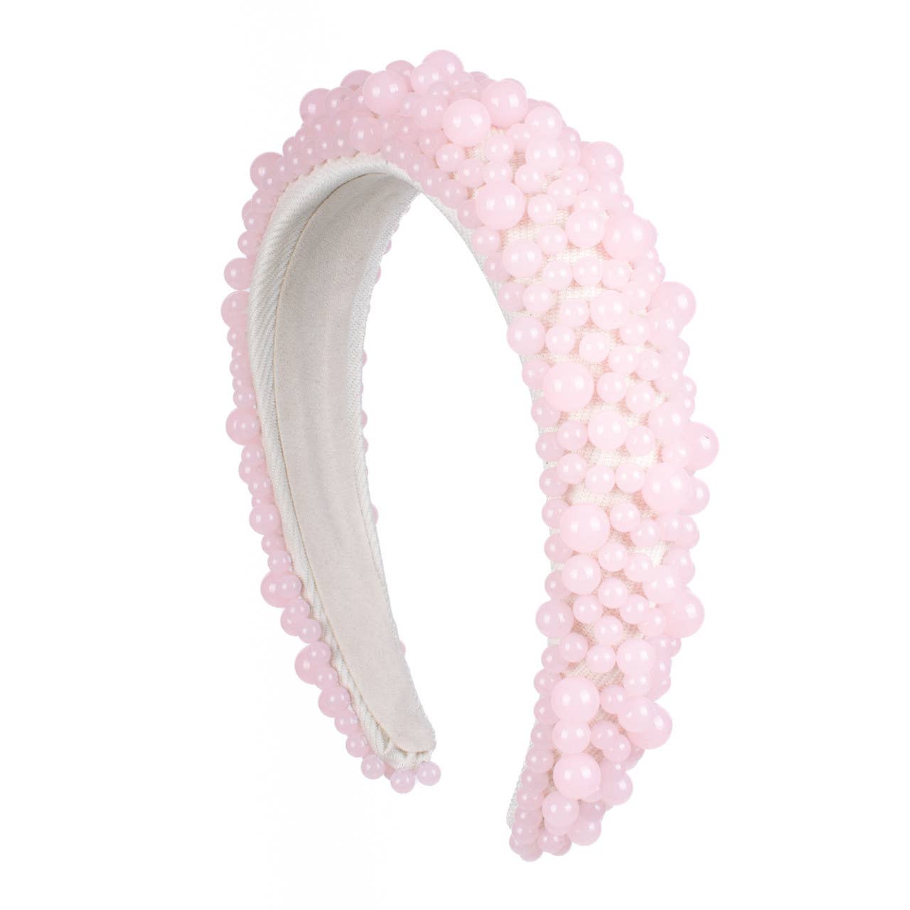Selini New York - Wholesale Fashion Headband - Women's - Luxury Pearl Padded Headband-PHB10540