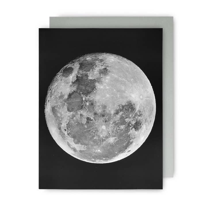Carte de vœux vierge de pleine lune pour la vente par Untitled Union