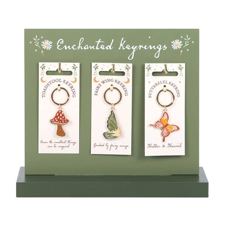 Something Different Wholesale - Wholesale Retailer Display - Accessories - Set of 18 Enchanted Fairy Keyrings on Display1