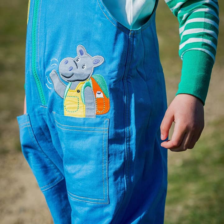 Ducky Zebra: Sustainable Kids' Clothes - Wholesale Overalls - Kids - 'More Moor!' Organic Cotton Kids Dungarees4
