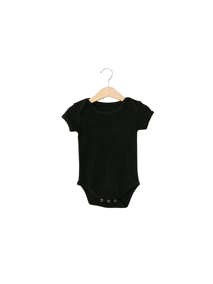 Modern Burlap - Wholesale Bodysuit (Non-Footed) - Baby - Organic Short Sleeve Bodysuit | Solids & Prints2