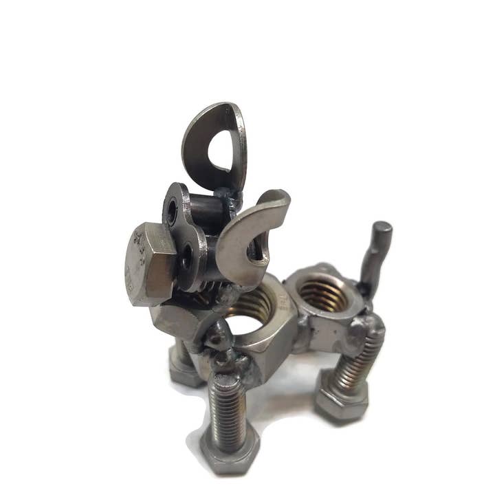 Metal Relic - Vente Figurine décorative - Figurine chien à oreilles courtes en métal2