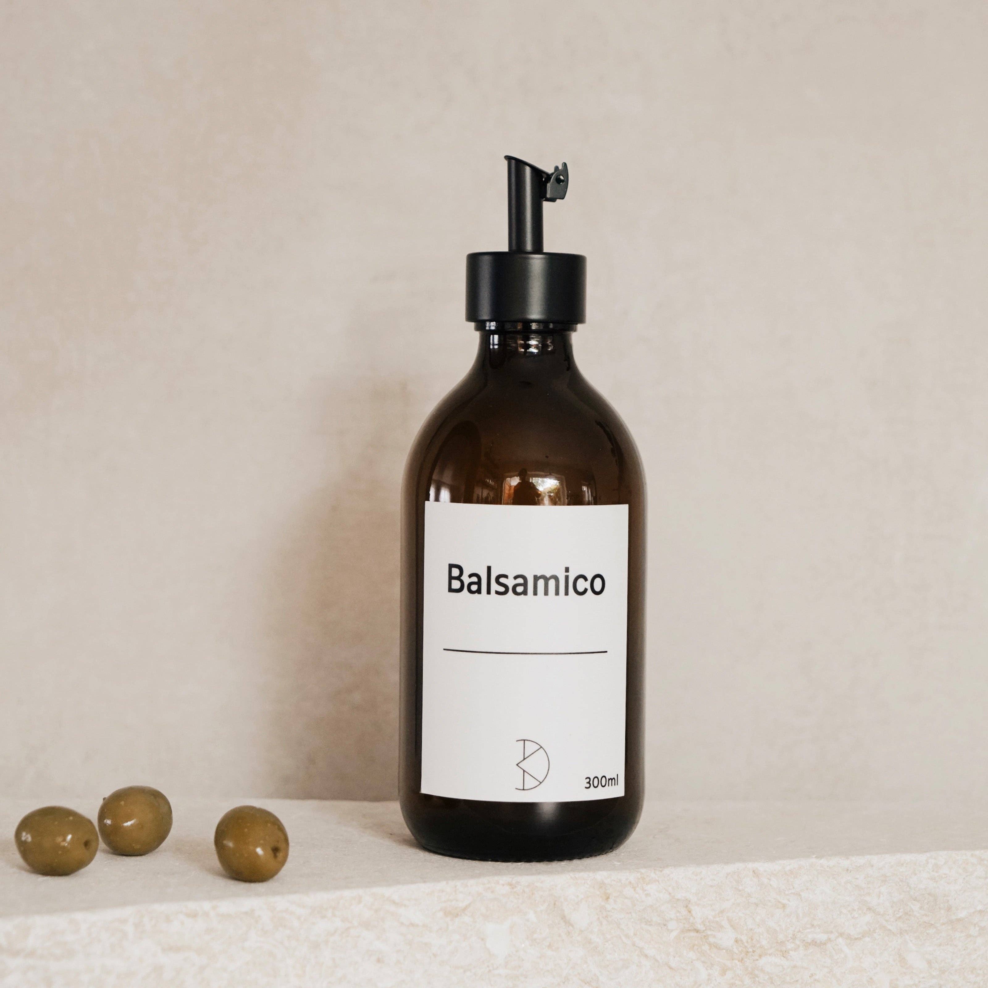 Koffs Design - Wholesale Oil/Vinegar Dispenser - Brown Glass Oil Dispenser – 300 ml Bottle with Stainless Steel Pourer1