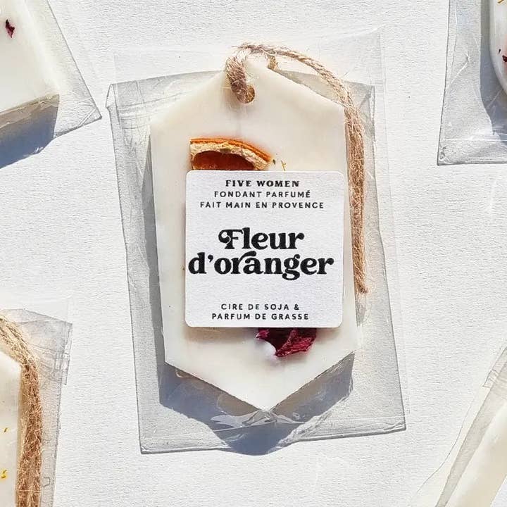 Five Women - Vente Fondants - Suspension de cire parfumée - Fleur d'oranger0