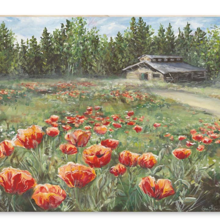 Bois de coquelicots pour la vente par Gena Destri