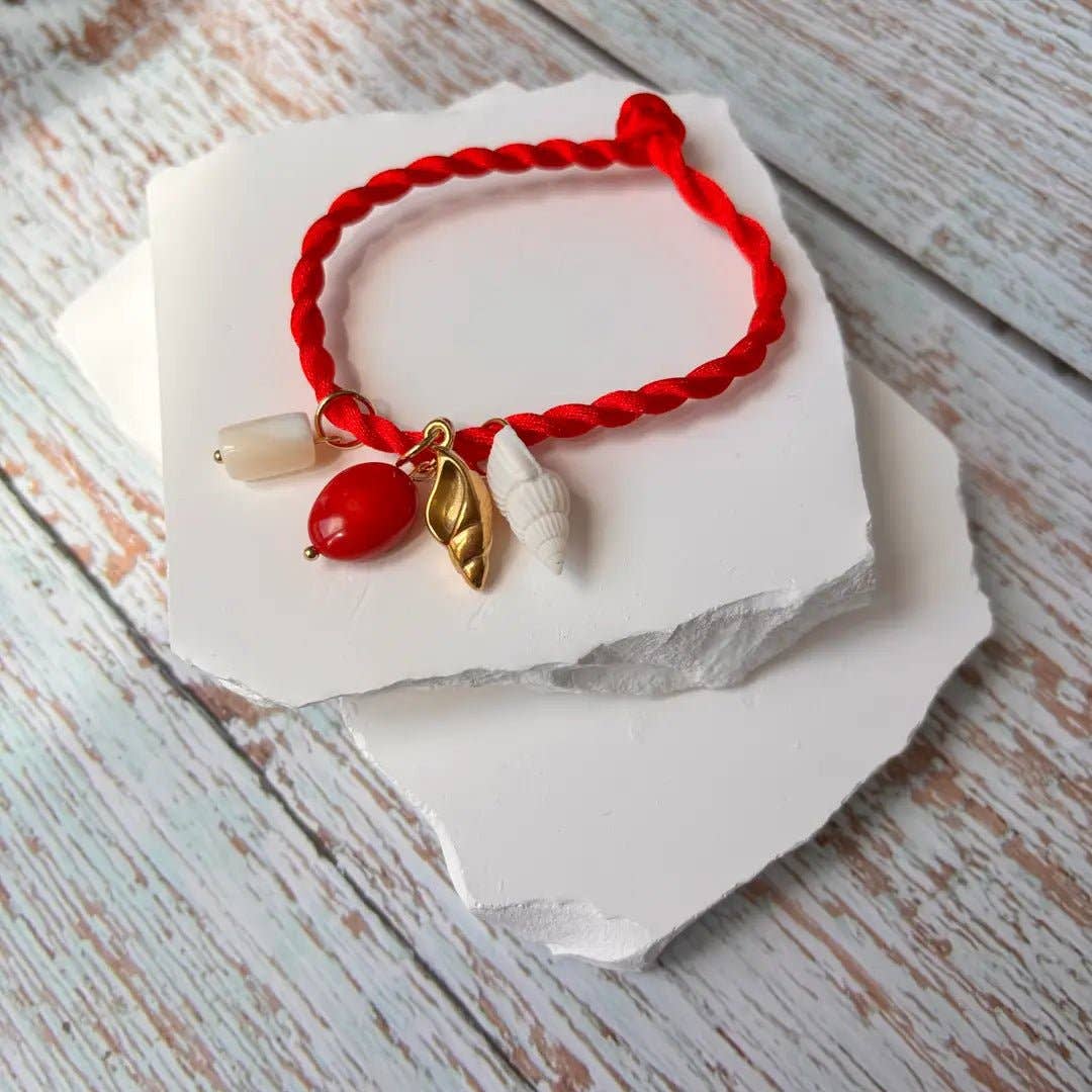 OE! - Wholesale Charm/Dangle Bracelet - Vento d’Estate Rosso – Bracciale in corda con charm2