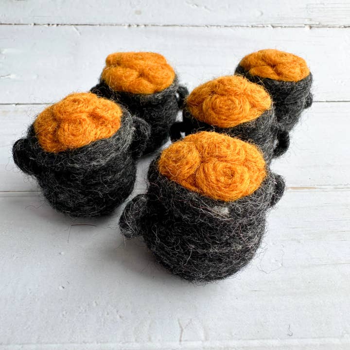 Mini pentola d'oro in feltro per la vendita all'ingrosso da parte di Sewing Seeds Play