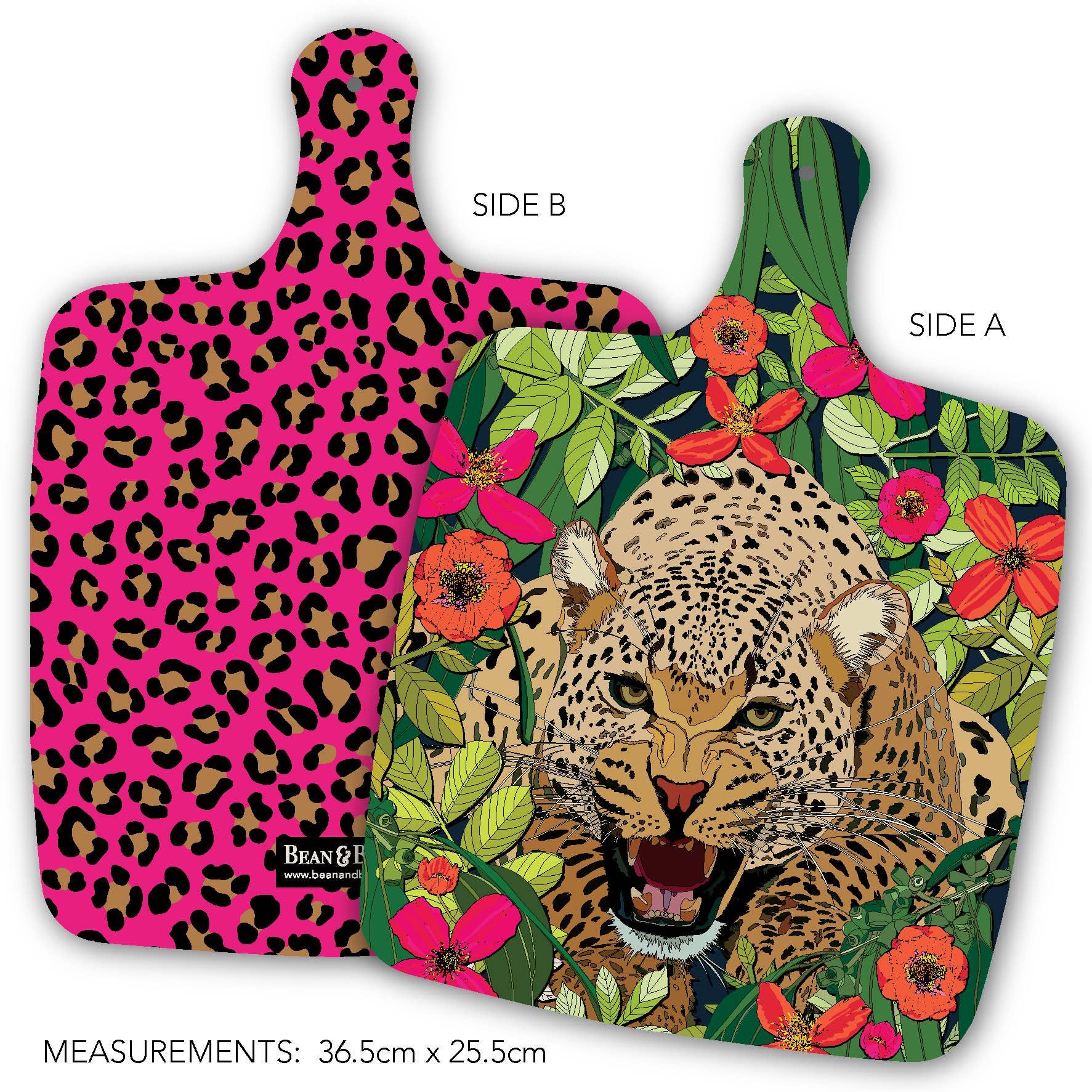 Bean and Bemble - Wholesale Cheese Board - Cheese Board Double Sided Large Melamine Wild Cat Leopard Animal Print5
