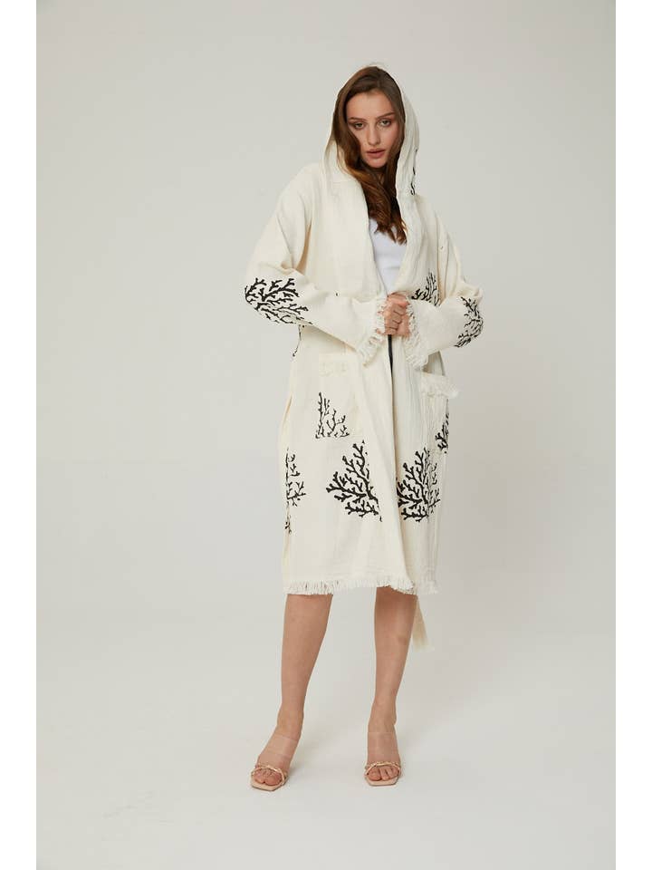Buld&Co. - Wholesale Robe - Women's - Cotton Bathrobe, Gauze Beach Wear, Kaftan, Kimono