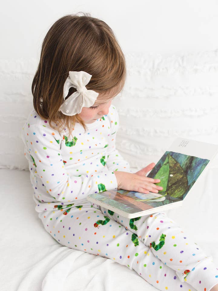 L'ovedbaby – Großhandel Schlafanzug-Set – Kinder – Kinder Bio-Langarm-Pyjama-Set in Raupe