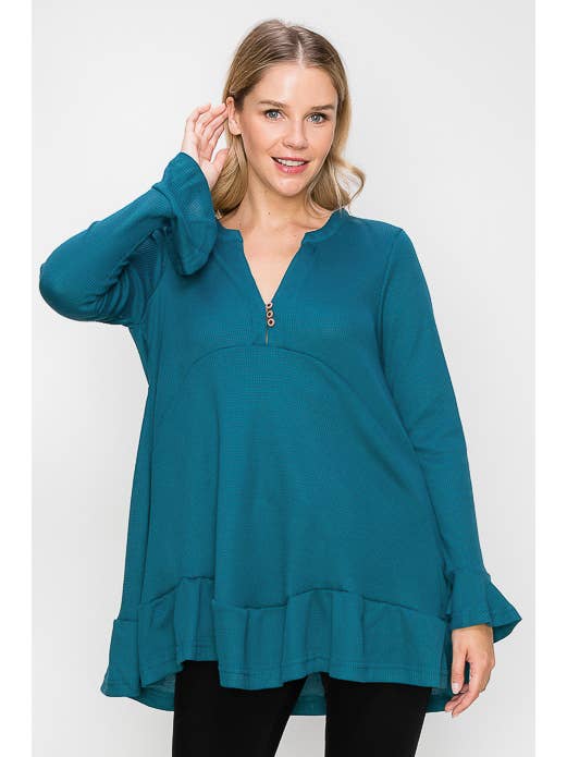 ePretty – wholesale Tunic – Women’s – EP-TP1816 Waffle Knit Tunic Top6