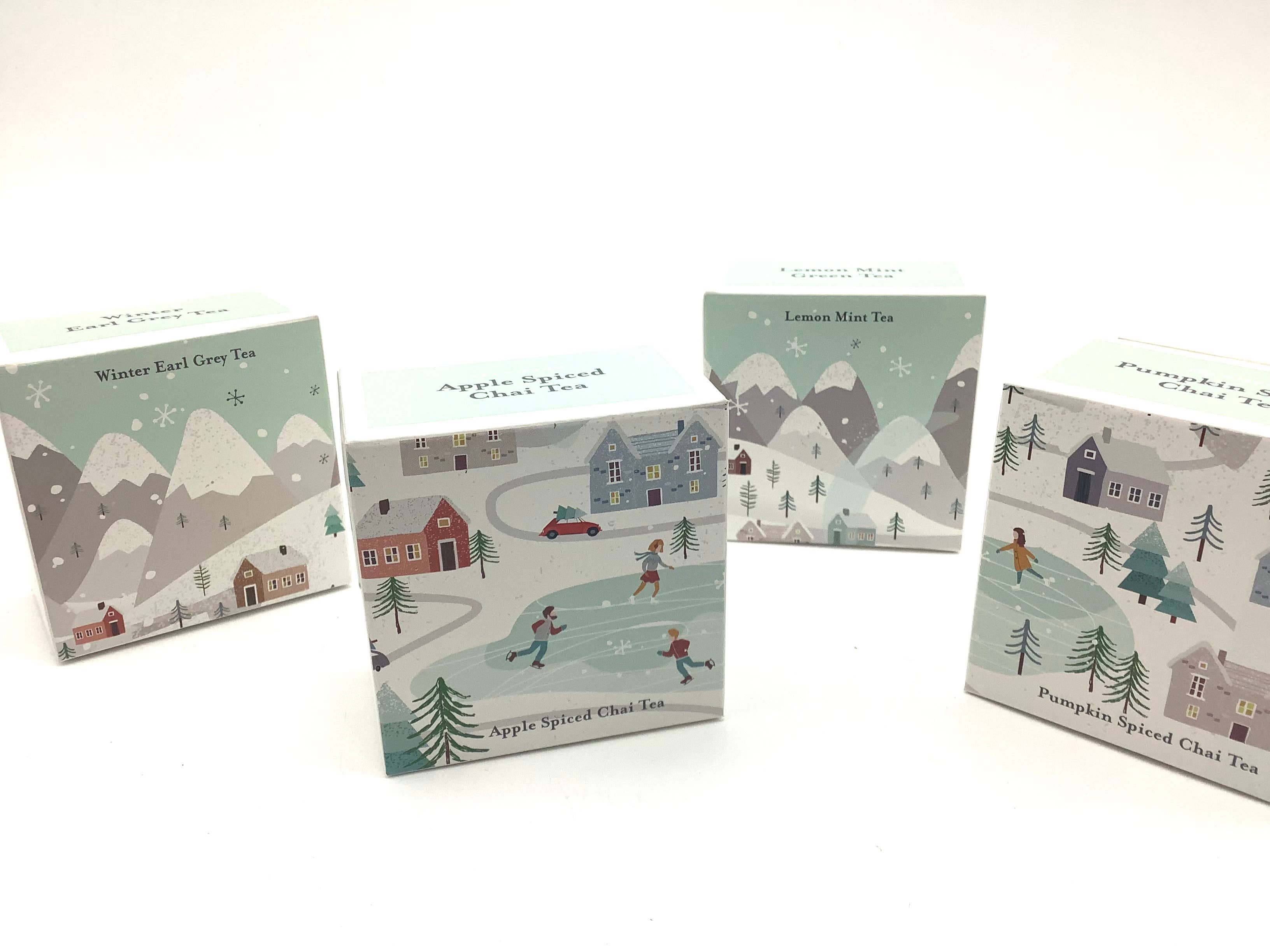 All Little Cute Things - Wholesale Tea Bags - Winter Wonderland Village Assorted Tea Boxes 2