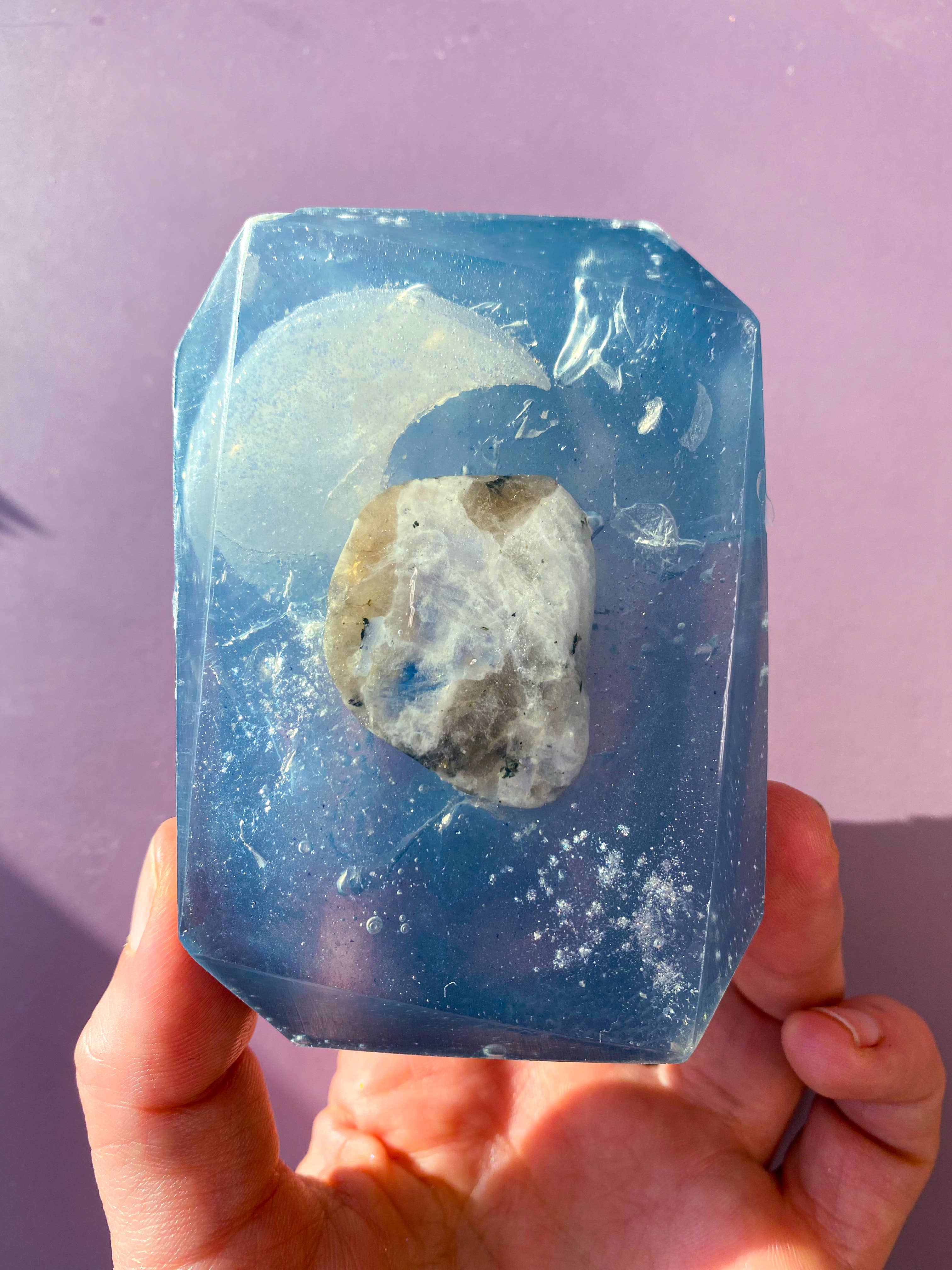 Crystal Bar Soap - Wholesale Bar Soap - Moon Water - 7oz Natural Crystal Infused Bar Soap5