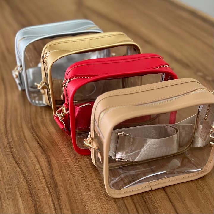 Palmy Pineapple - Wholesale Crossbody Bag - Women's - Clear Game Day Stadium Approved Shoulder Bag With Strap8