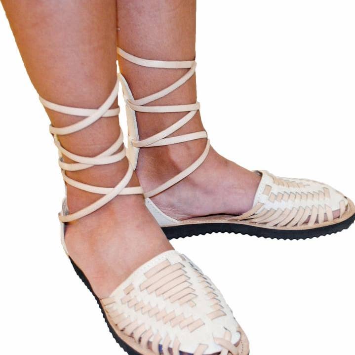 Sandale Gladiator - Beige pour la vente par Ix Style