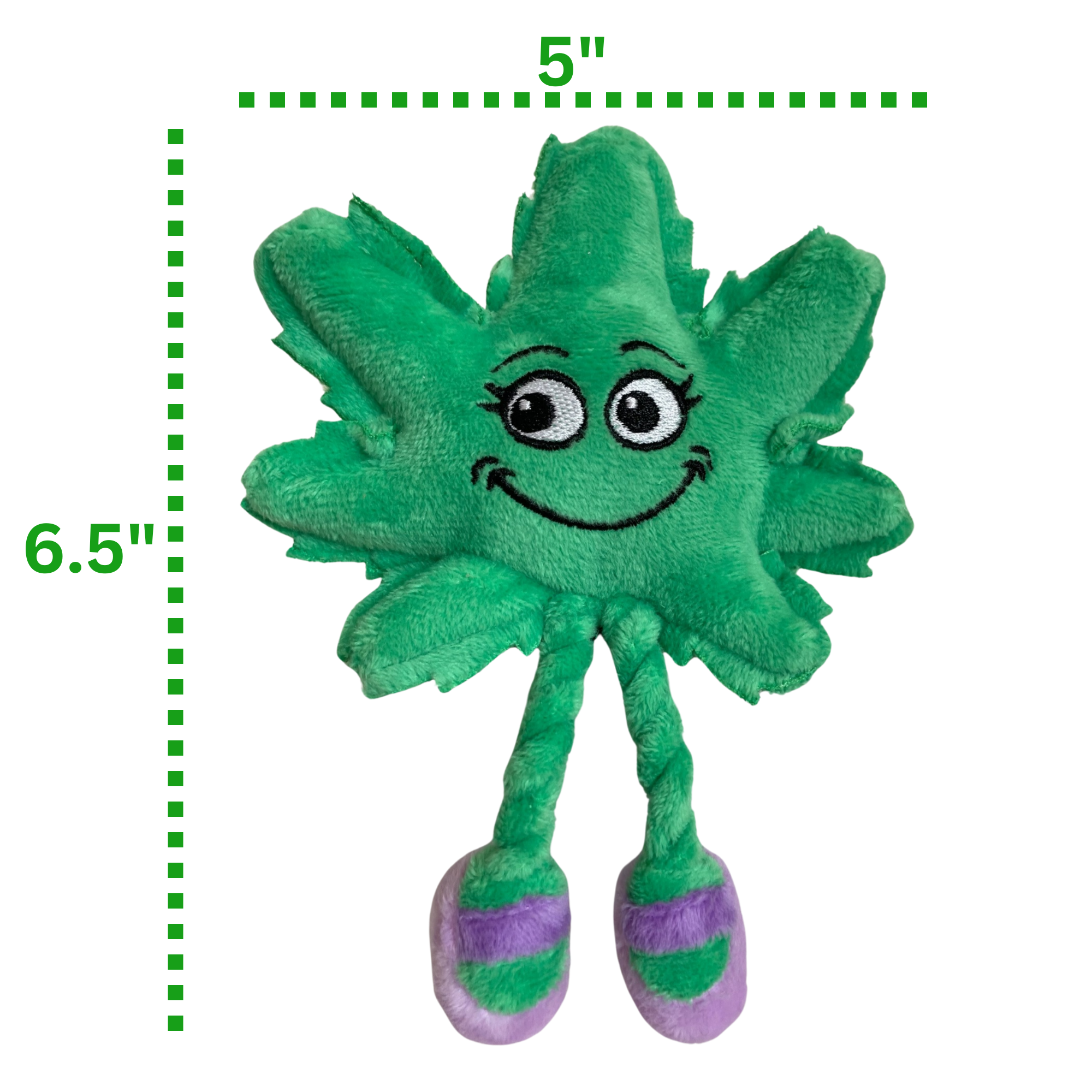 PAW:20 - Wholesale Pet Toy - Cat - Lil' Mary Jane the Marijuana Leaf, Plush Catnip Cat Toy6