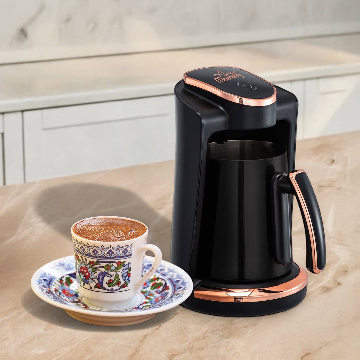 Biggbrands – Máquina de café por atacado – Qualquer Cafeteira Turca Matinal – Aço Inoxidável, 250 ml1