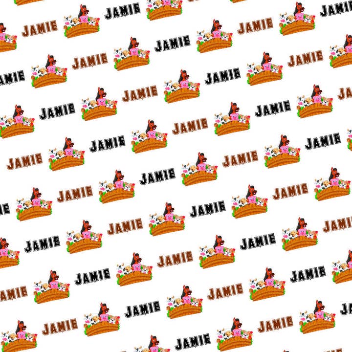 Papel de seda personalizado de animales de granja para venta al por mayor de Potter's Printing