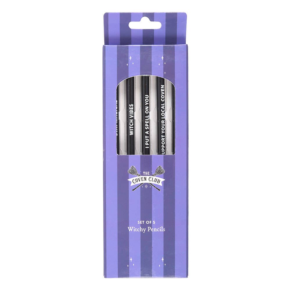 Something Different Wholesale - Wholesale Pencil - Pack of 5 Witchy Pencils3