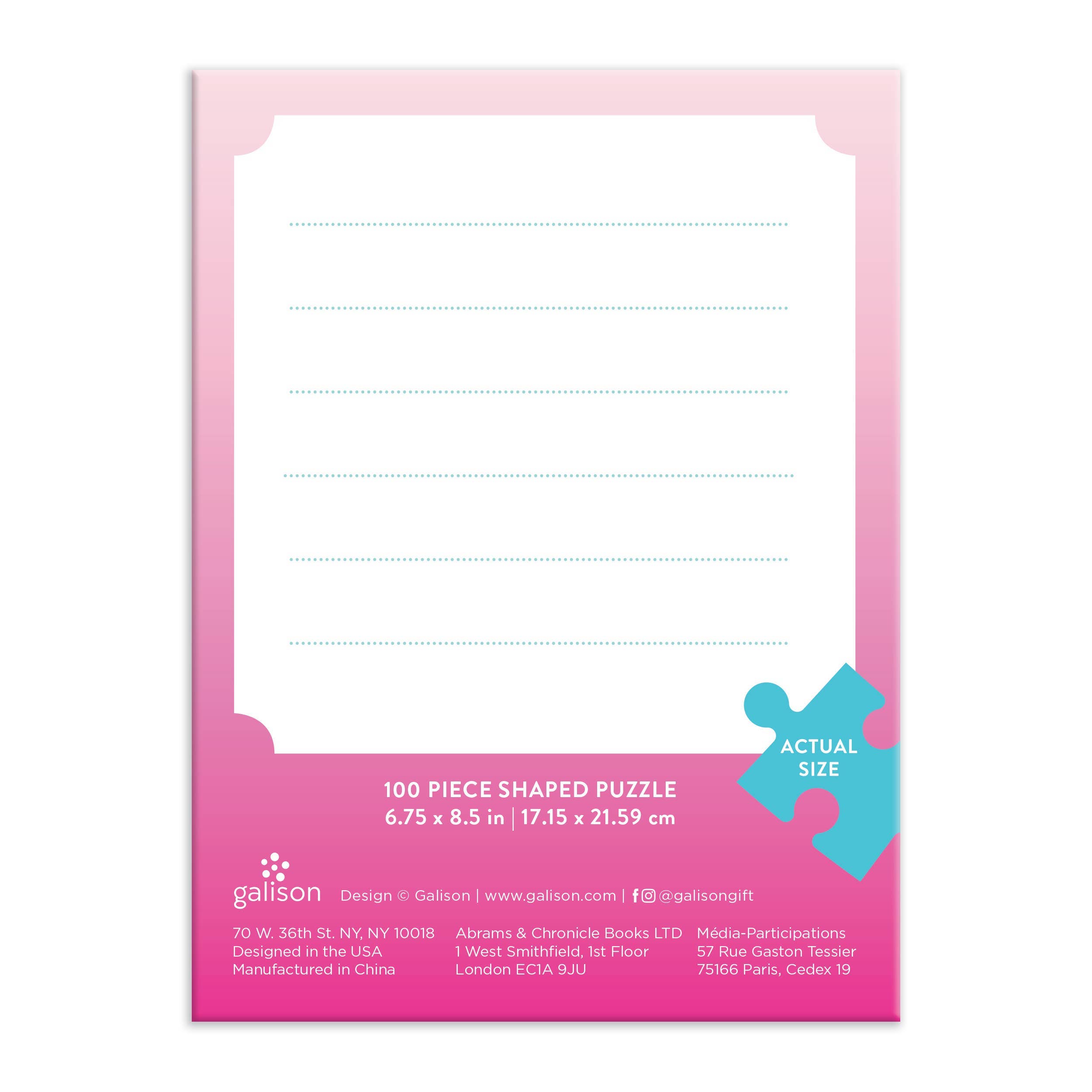 Chronicle Books - Wholesale Puzzle - Adult - You're Sweet Cupcake 100 Piece Mini Shaped Puzzle3