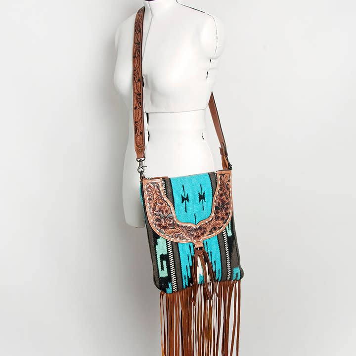 LS Western - Wholesale Crossbody Bag - Women's - ADBGZ125 Saddle Blanket