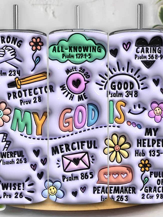 My God Is 3D Inflated Sublimation Wrap for wholesale by RBA Transfers