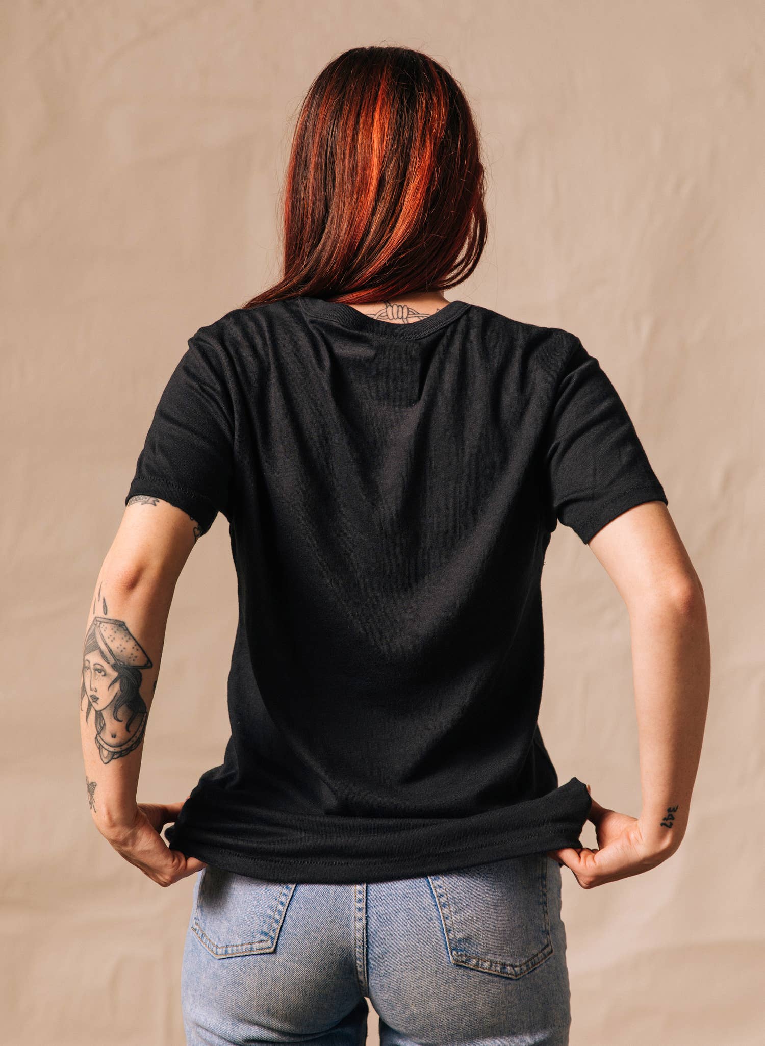 Pyknic – Engroshandel T-shirt med print - Dame – Tæl velsignelser ikke kalorier Tee2