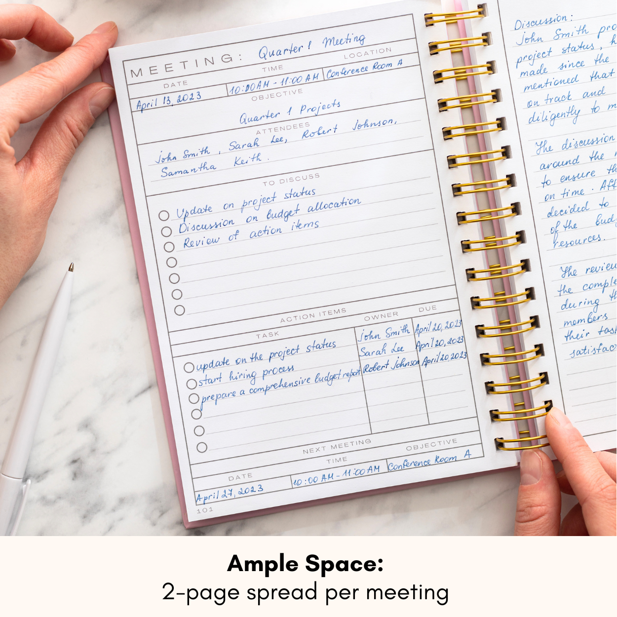 Lamare - Wholesale Notebook - Lamare Meeting Notebook – Project Planner & Work Organizer11