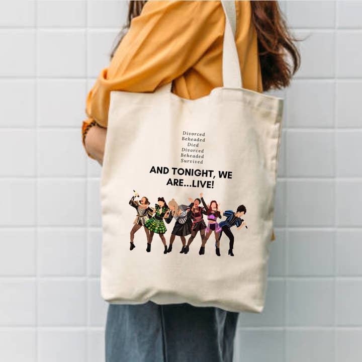 Six the Musical Tote Bag | Six Musical Tote Bag | Six The Musical Print | Six Tote Bag | Six Ex Wives Lyrics for wholesale by WeareGMD