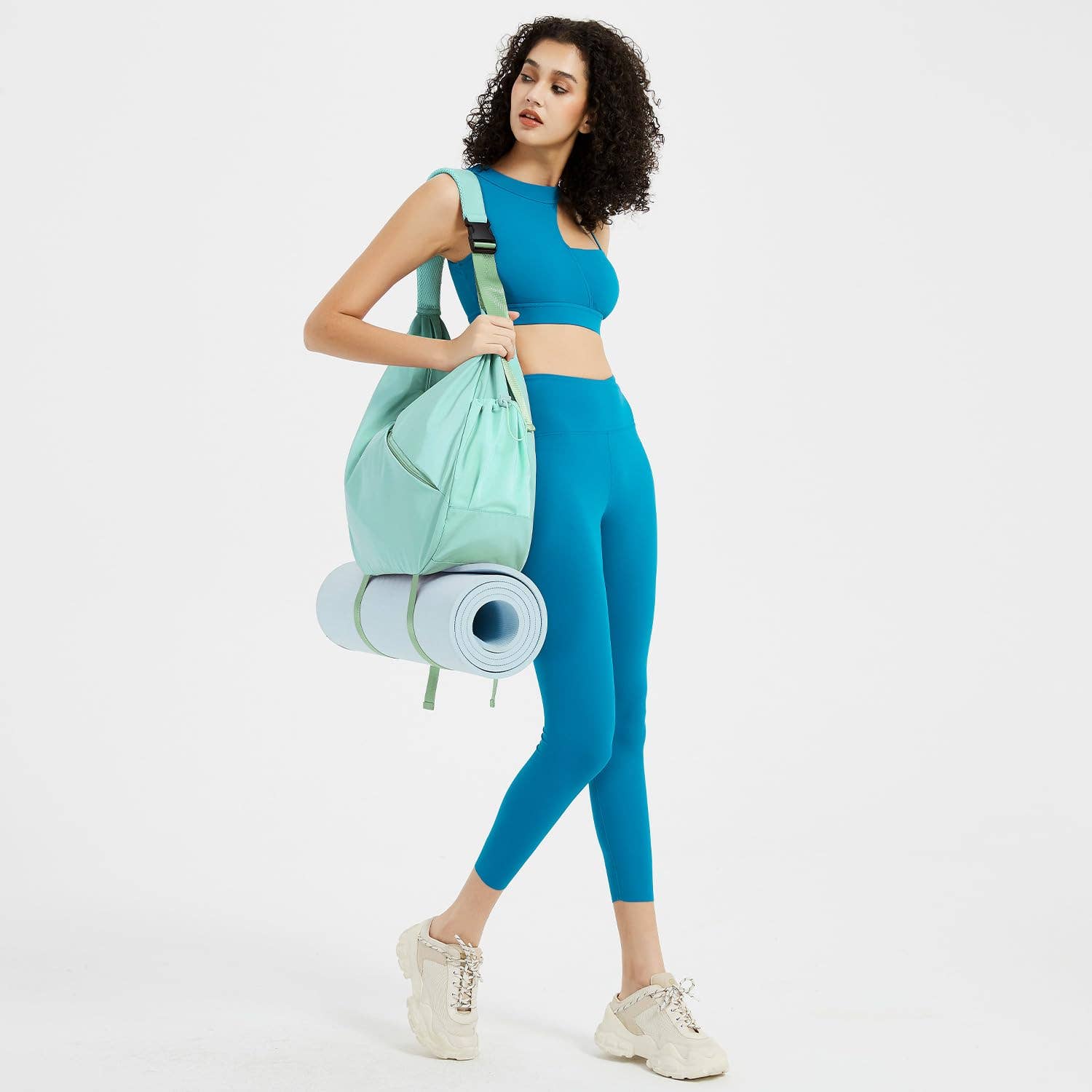 wandf - Vendita all'ingrosso Sacca da viaggio - Donna - Borsa a tracolla da palestra per il weekend con tasca umida16