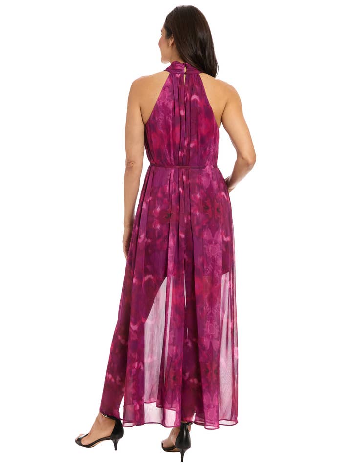 Maggy London Group - Wholesale Jumpsuit - Women's - FLOWY WIDE LEG HALTER JUMPSUIT2