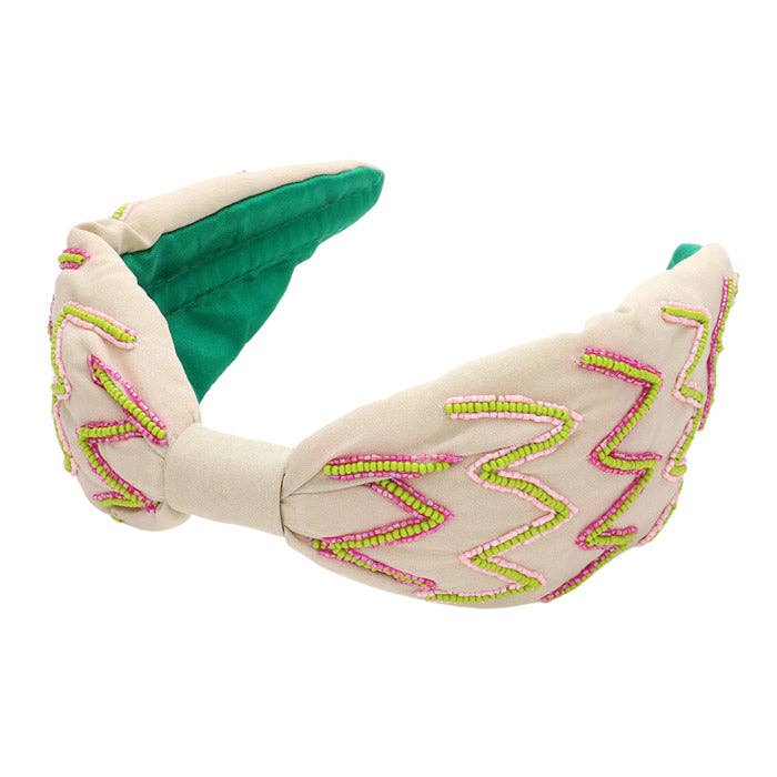 Madeline Love – wholesale Fashion headband – women's – Zigzag Chevron Patterned Headband0