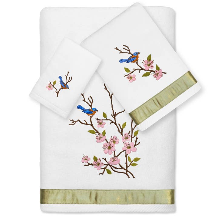 Printemps Embellished Towels for wholesale by Khalpera