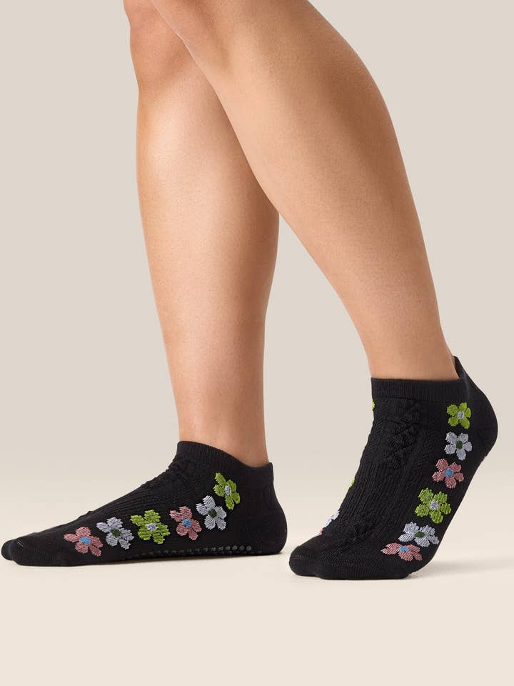 Classic Low Rise Grip Socks - Fiesta Midnight for wholesale by MoveActive