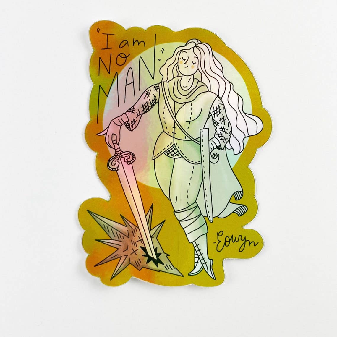 Kendra Lee Miller Art - Wholesale Sticker - I Am No Man Lord of the Rings Tolkien Vinyl Sticker4