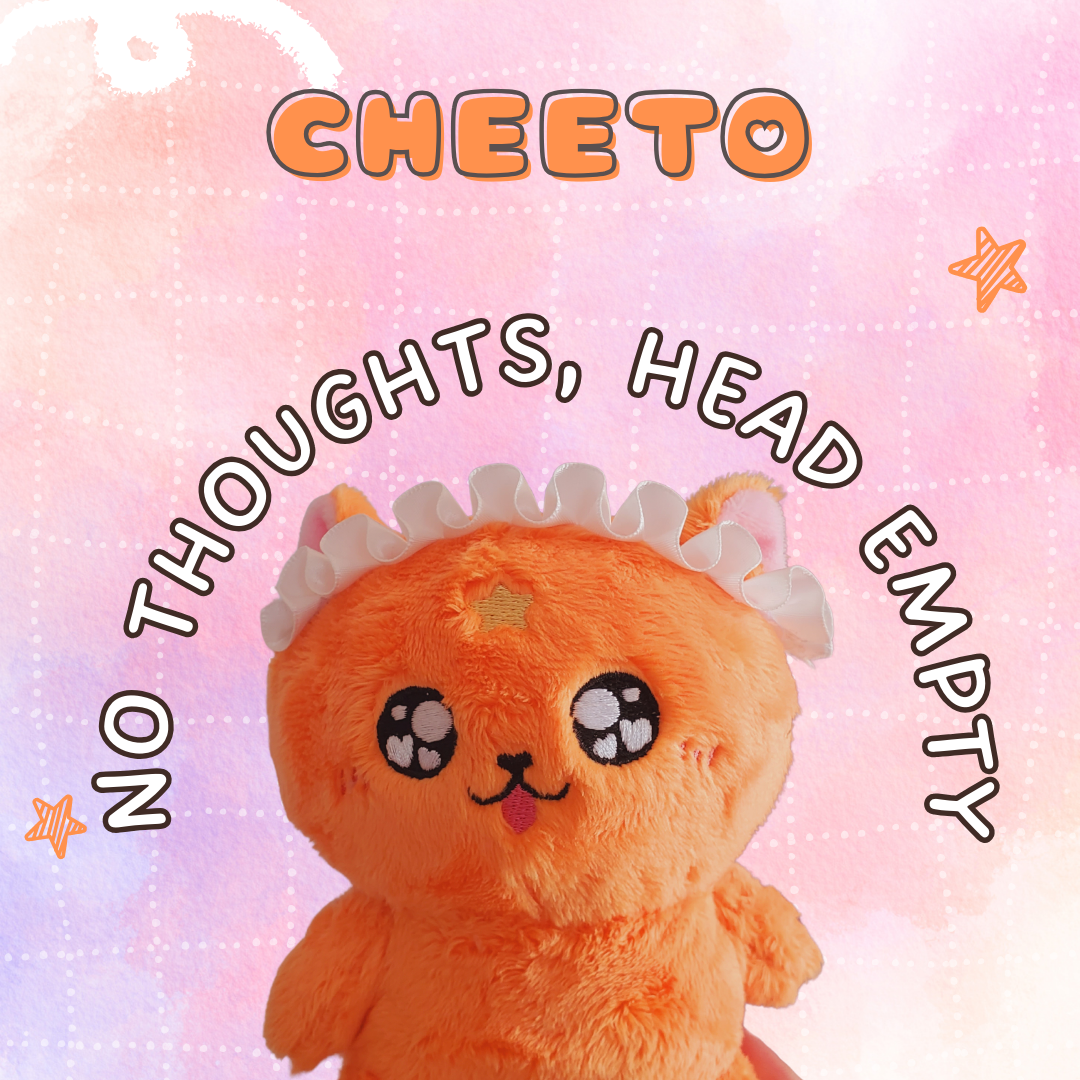 Magical Girl Bella – Großhandel Kuschel-/Plüschtier – Kind & Baby – Star die orange Katze - Plüschfigur mit magnetischem Sockel & Trageclip1