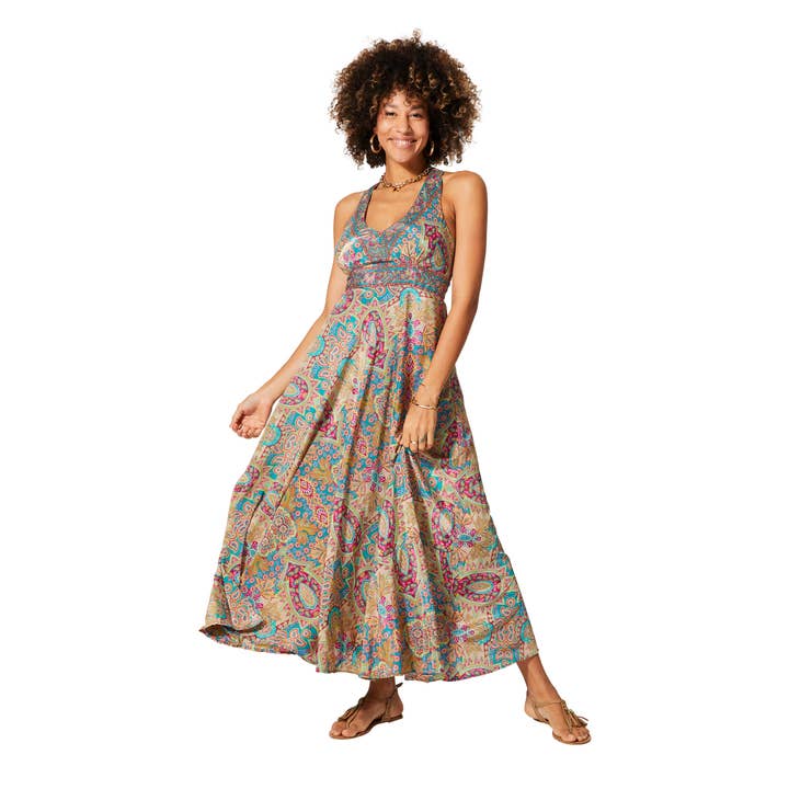 VESTIDO LONGO SEM MANGAS DE VERÃO MCMAXI0646H por atacado de Aller Simplement
